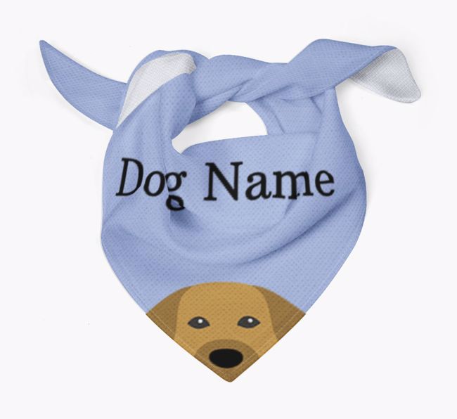 Personalized Dog Bandana with Peeking Yappicons for {dogsName}